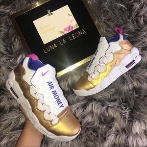NWT Nike Air More Money (GS) Sneakers, AH5215101, sz 6.5 women